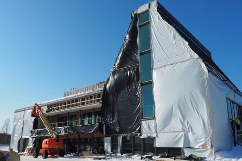 Öppna bilden i större format Kyrkan byggs